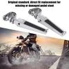 Aluminum Alloy Motorcycle Foot Pegs with Engine Guard Clamps, Direct Fit Replacement for Motorcycle 1 1 4 Engine Guards, Sy Installation