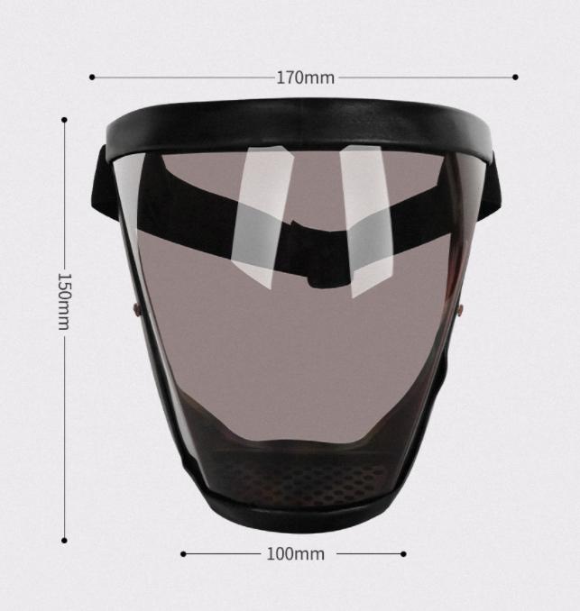 Transparenter Gesichtsschutz Anti-Öl Zwiebelschutzbrille Staubdichte Gesichtsschutzmaske Wiederverwendbare Kochutensilien