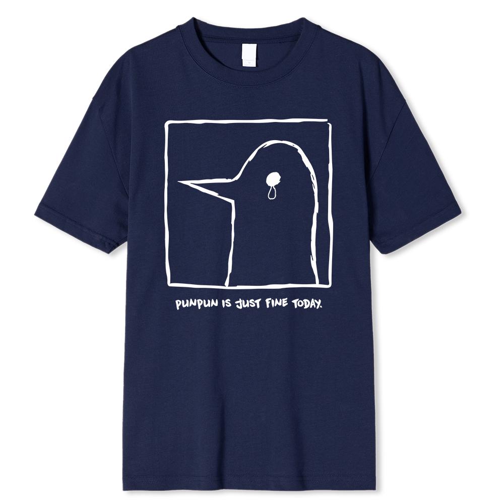 Oyasumi PunPun Modal Print T-Shirts Funny Anime Streetwear Camisetas Men Women Short-sleev Fashion T Shirt