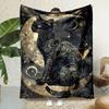 Halloween Ghost Pumpkin Skull Flannel Blanket Throw Blanket Nap Blanket Party Decor Horror Gift Skin Friendly Reversible