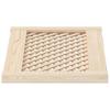 Cabinet Doors 2 Pcs Grid Design 59.5 X 39.5 Cm Solid Pine Wood
