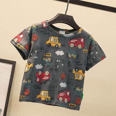 Children's Clothing T-shirt Boys' Short Sleeved Summer Outfit New Children's Half Sleeved T-shirt Boys' Upper Clothing