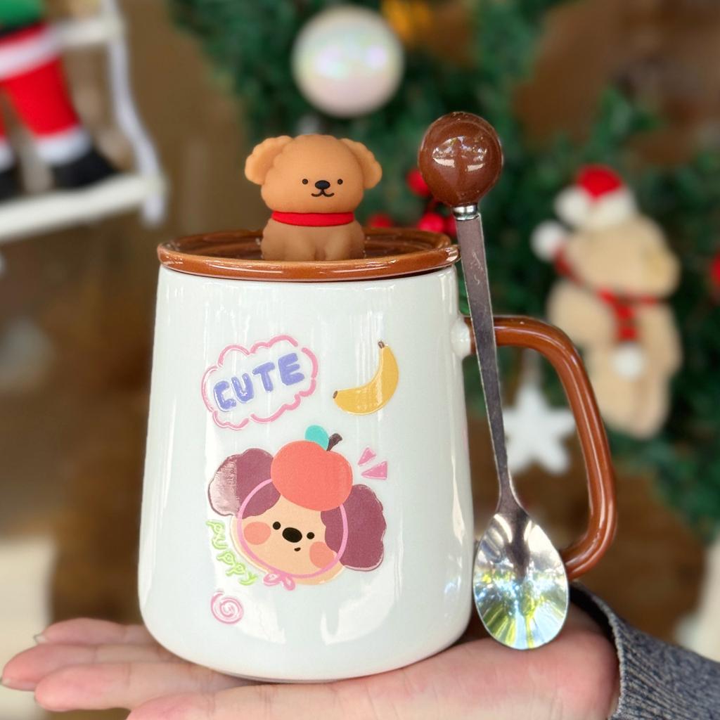 Weihnachtsgeschenk Mädchen Keramiktasse süße Tasse Souvenir praktisch Kinder neue Wassertasse 2025 Jungen