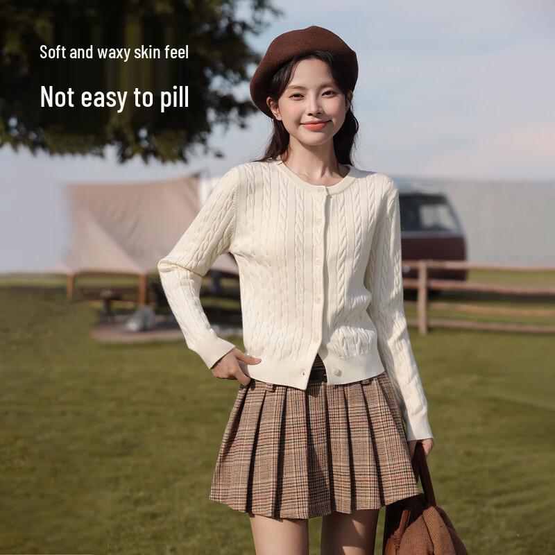 Baleno Women's Cable Knit Cardigan Sweater