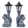 Resin Angel Solar Lamp Easy to Use Statue Modern Decorative Statuette for Garden Decoration Outdoor