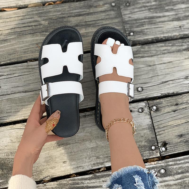 Platform Women'S Summer Sandals Solid Color Fashion Casual Beach Women'S Sandals