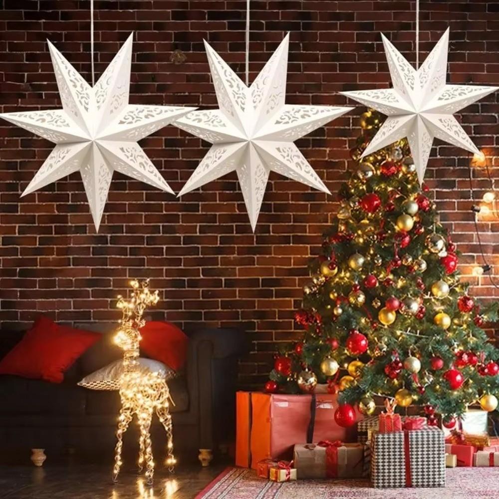 Hollow Out Xmas Lampshade 45cm Lamp Cover Gifts Christmas Lantern Home Decorations