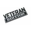 1x VETERAN Edition Decals Car Sticker 3D Raised Letter Emblem Black White