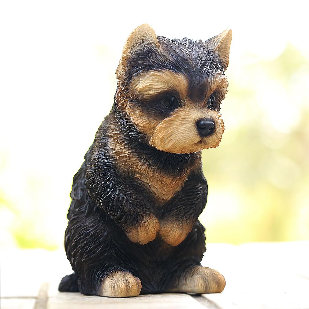 Devalier ca168 [Authentic] Yorkshire Terrier Resin Dog Figurine, Perfect Gift