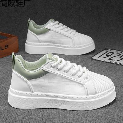Little White Men's Shoes 2 New Autumn Breathable Versatile Casual Leather Shoes Men's Sports Platform Students