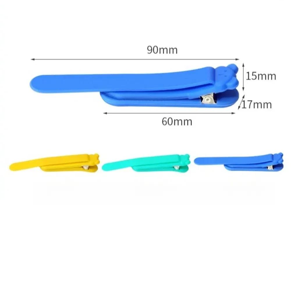 1/3Pcs Cute Bear Silicone Bookmark Clip Automatically Follows Page Flipping Book Markers Notebook Page Divider School Supplies