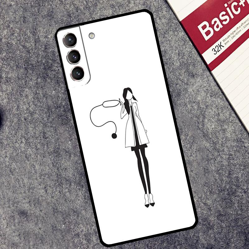 Medical Doctor Nurse Case For Samsung Galaxy S24 S23 S22 S21 Plus Ultra Note 20 S9 S10 Note 10 S20 S21 FE Cover