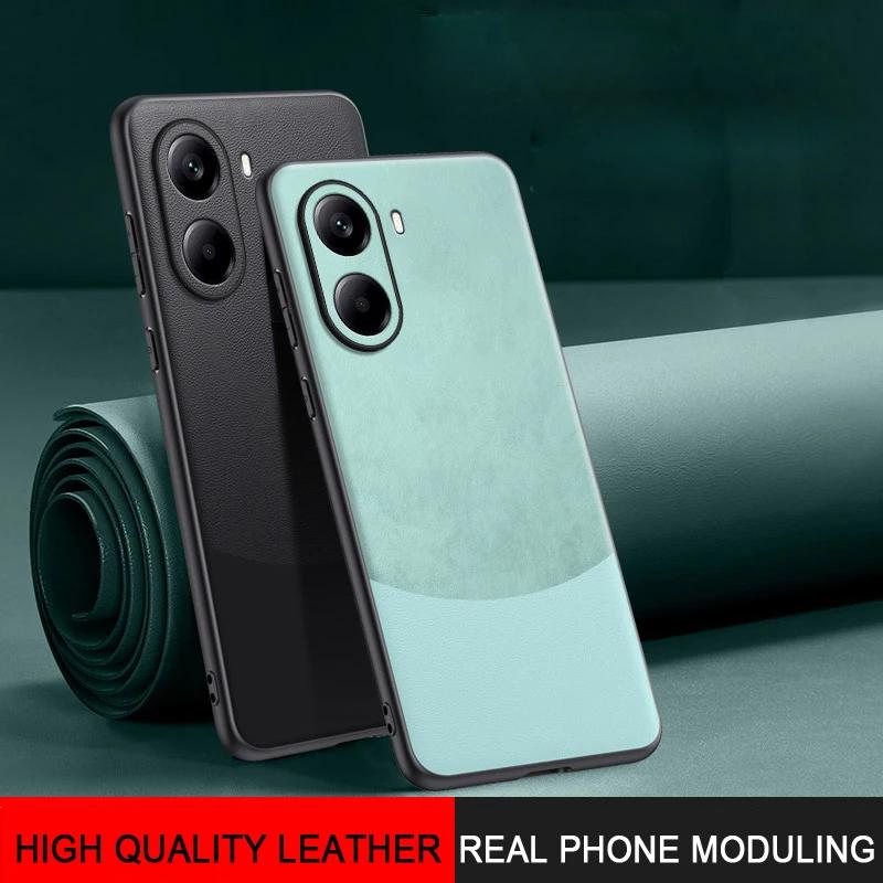 For Xiaomi POCO X7 Pro X7Pro Luxury Silicone Leather Color Match Phone Cover For Redmi Turbo 4 Shell Shockproof Bumper