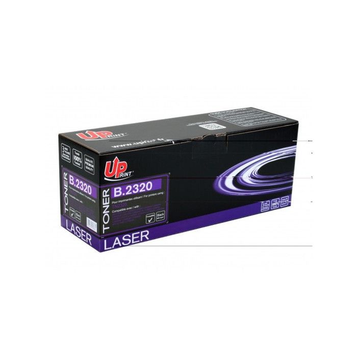 Cartouche de toner compatible TN2320 PREMIUM UPRINT - Noir - Jusqu'à 2600 pages