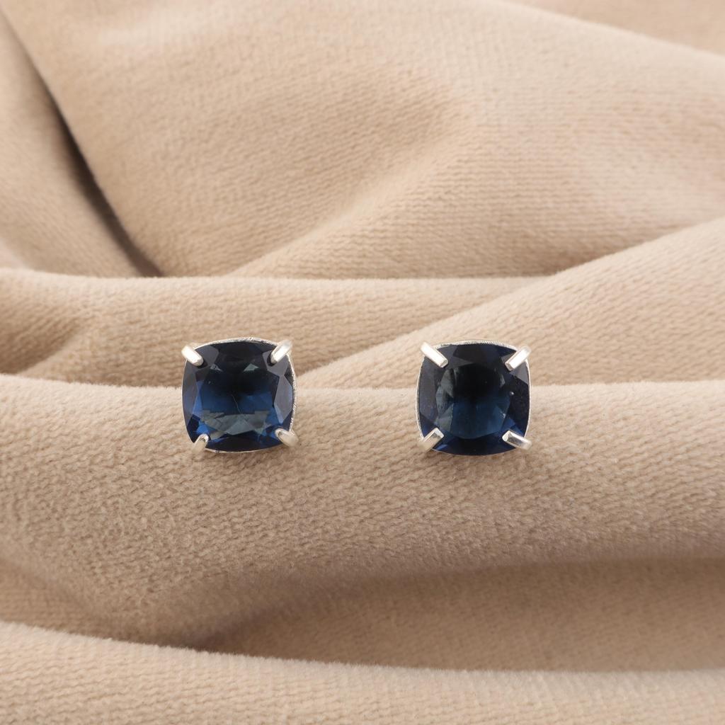 London Blue Topaz Gemstone 925 Sterling Silver Women Jewelry Designer Earring 1" For Anniversary Gift EE-181-13