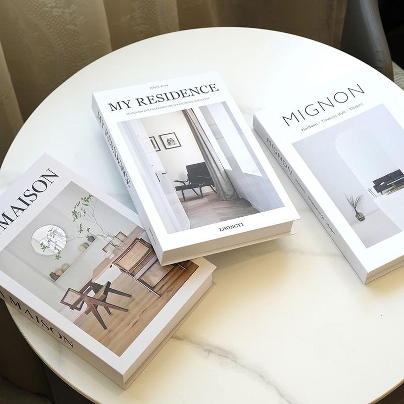 Fake Books Ornament Shooting Props Simple Decorative Book Coffee Table Decoration Bookshelf Decor