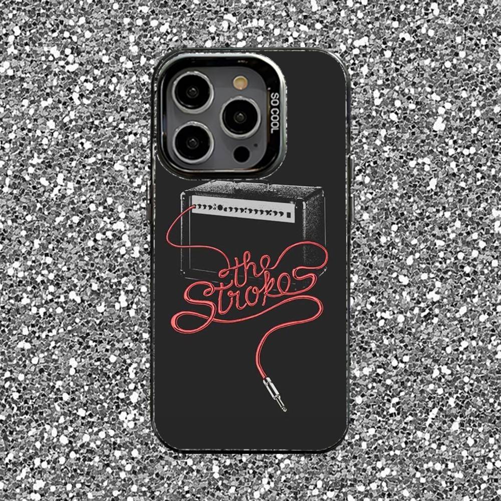 The S-Strokes Phone Case For iPhone 16,15,14,13,12,11,Pro,XS,Max,Plus,Mini,SE Black Candy Matte Shockproof Cover