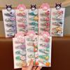 Kuromi Sanrio Girl's Flowing Sofa Bangs Hair Clips - Kid-Friendly and Sweet Design