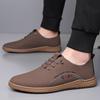 Men's Shoes 2025 New Men's Casual Leather Shoes British One-pedal Business Men's Middle-aged Dad Shoes Soft Leather Shoes