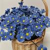 5 Pezzi Fiori Artificiali Blu in Ceramica Non-ti-scordar-di-me Resistenti allo Sbiadimento Decorazione Interna ed Esterna Vasi Prati Decorazione Giardino
