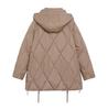 2024 Winter Women's Chinese Style Hooded Coat - Tassel, Fashionable, Loose-Fit, Slimming Down Cotton Outerwear