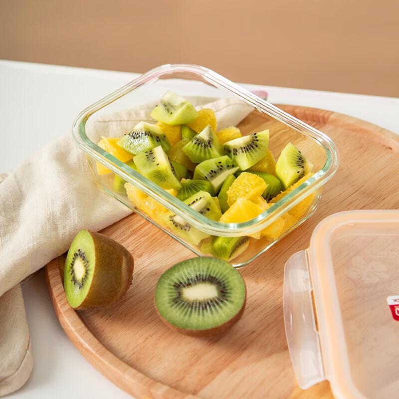 Lock&Lock 2-Piece Divided Glass Food Storage Set