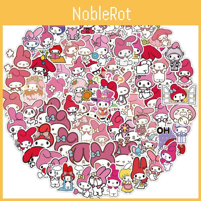 100pcs Kuromi My Melody Stickers Diy Bike Laptop Luggage Phone Cup Decals Kawaii