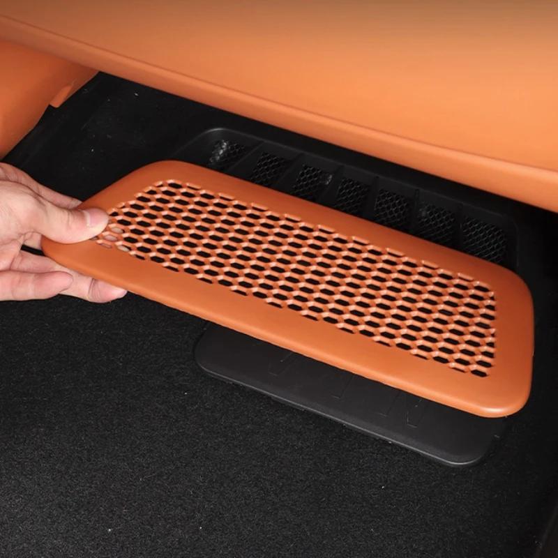 For AITO M8 Seres 8 2025 Car Rear Under Seat Air Vent Anti-blocking Dust Covers Accessories