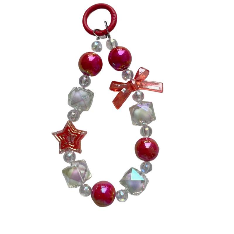 Candy Color Wrist Lanyard Keychain & Bag Charm Pendant