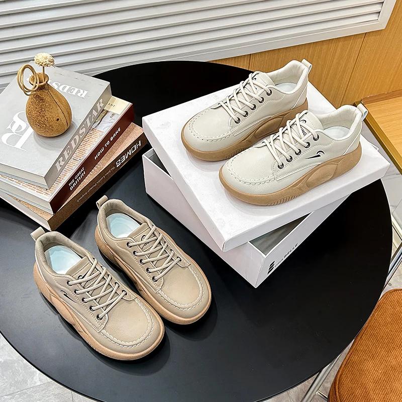 Women's Sneakers  Spring New Arrivals Ladies Casual Sports Running Shoes Designer Lace-up Trainers Vulcanized Shoes Woman