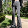 2022 Spring Autumn Elastic High waist Comfortable Korean Fashion Style Denim Pant TrouserFlare Jeans Jeans For Women Harajuku