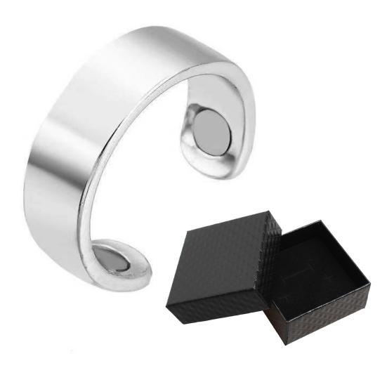 Magnetic Ring Adjustable Magnetic Open Design Reduce And Improve Finger Ring Therapy Ring Sleep Quality
