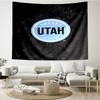 Utah Print Tapestry, Backdrop, Easy Setup, Ideal for Bedroom, Office & Living Room, with Aesthetic Wall Hanging Decor.