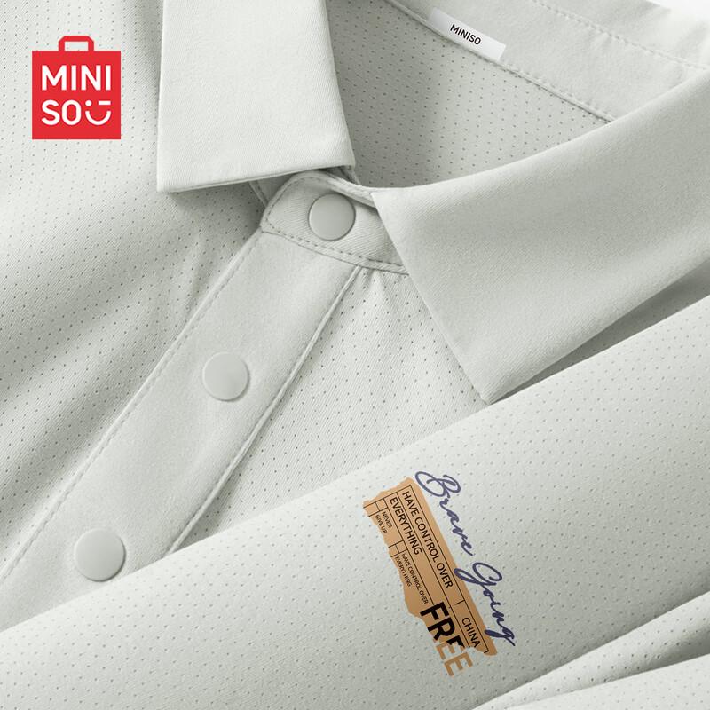 MINISO Men s Sun Protection Quick-Dry Mesh Polo Shirt M