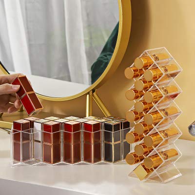 16 Grids Cosmetic Lipstick Jewelry Box Makeup Brushes Holder Lipstick Storage Box Acrylic Makeup Organizer Storage Case
