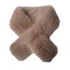 Solid Color Versatile Imitation Mink Fur Fashion Commuter Style Fur Collar Scarf for Women Light Luxury Furry Simple Scarf