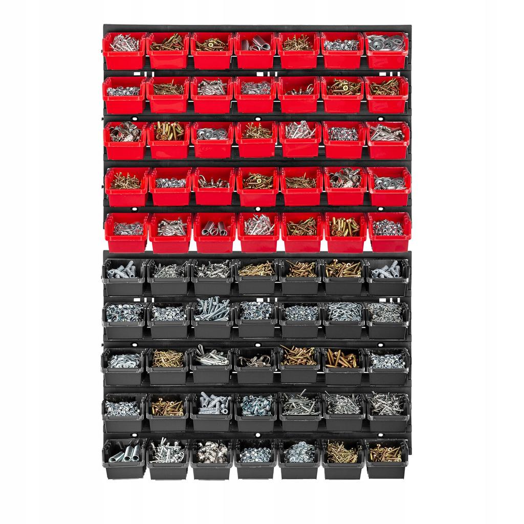 KADAX Tool Board Workshop Wall 58x78 Cm + 70 Trays Garage Workshop