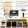 Portable Dual-use Folding Lounge Chair: Camping, Fishing, Beach, Home Nap Bed