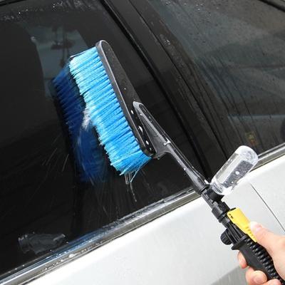 Felgenwäscher mit langem Griff, einziehbare Außenwasserspray-Autowaschbürste für Fahrzeuge