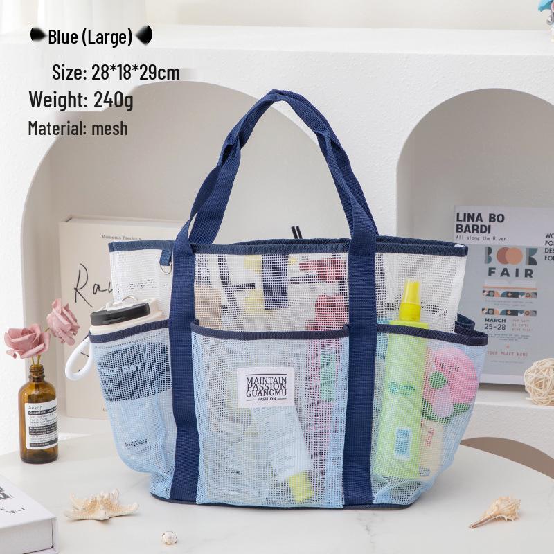 Women's Large Capacity Waterproof Multi-Pocket Mesh Makeup & Toiletry Travel Bag