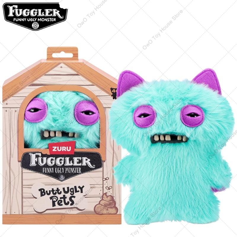 Original Fuggler Ugly Teeth Monster Butt Ugly Pets Plush Toys Kawaii Fugglers Dog Cat Cartoon Stuffed Animals Peluche Doll Gift