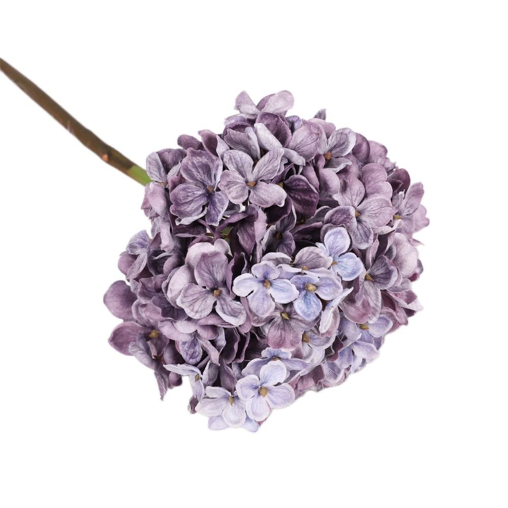 Hydrangea Macrophylla Artificial Hydrangea Flower Handmade Fake Flower  Mother s Day Gift фиолетовый