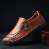 Fashion Outdoor Casual Leather Shoes For Men High Quality Men's Leather Shoes Large Size 48 Casual Leather Outdoor Walking Shoes Male