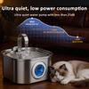 Fuente de Agua para Gatos de Acero Inoxidable de 3.2L de Fábrica Ultra Silenciosa con Nivel de Agua Visible