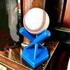 Three Baseball Bats Shaped Mini Baseball Stand Holder PLA Baseball Support Bracket  Sports Lover