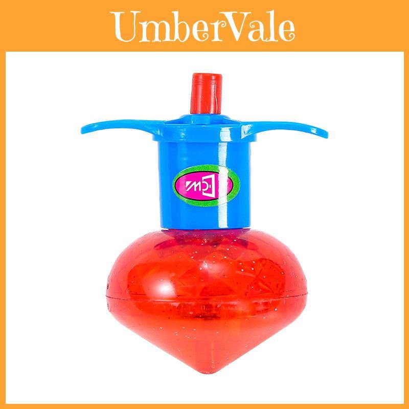 Pião de Plástico Brinquedo Para Crianças Com Lançador Colorido Características Adequado Para Crianças e Brincadeiras Escolares