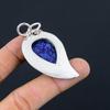 Natürlicher Lapislazuli Edelstein Schmuck 925 Sterling Silber Anhänger Für Frauen