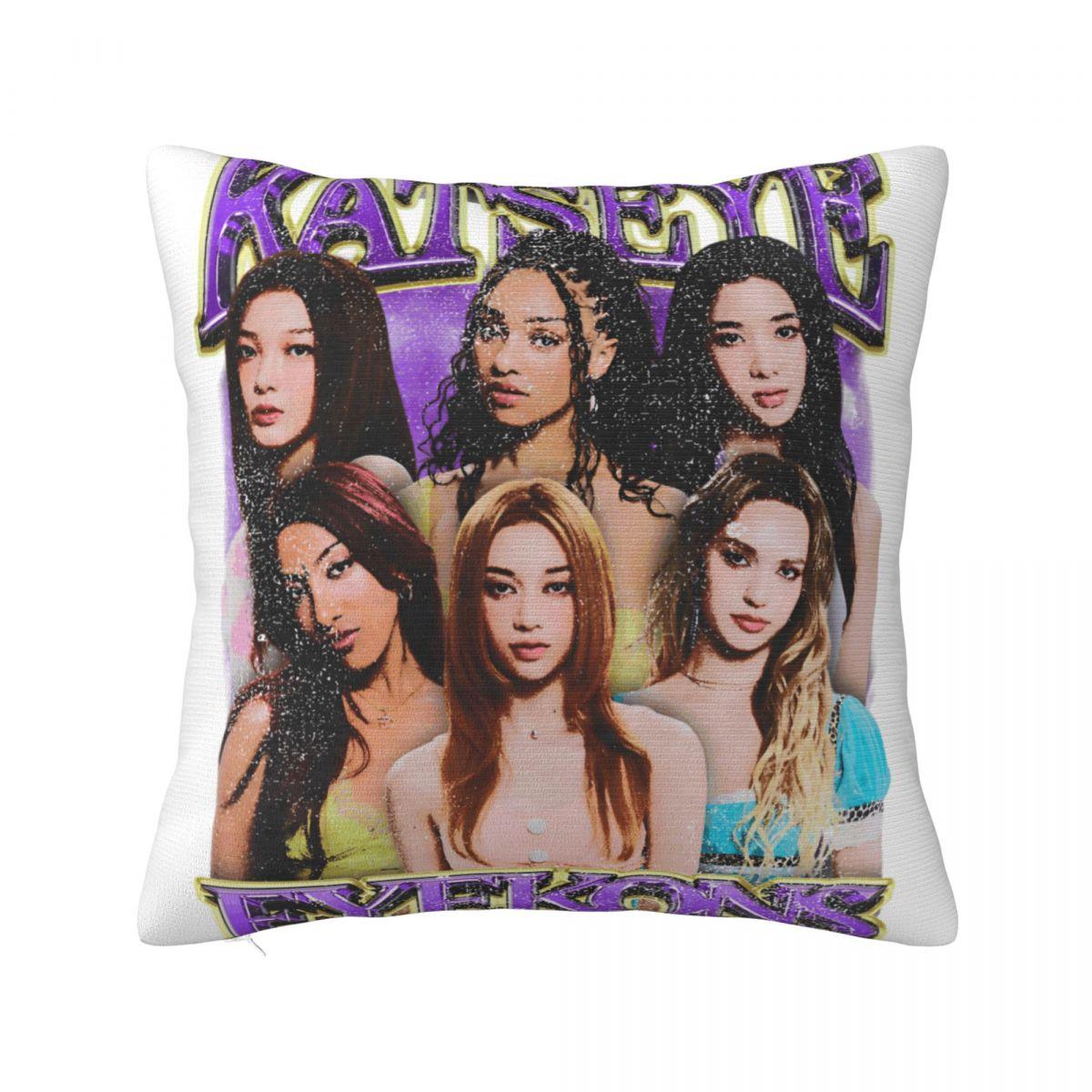 

Ключові брелоки Katseye Наволочки для подушок Чохол для подушки у вітальню Милий чохол для декоративної подушки 4545 65x65cm 26x26in