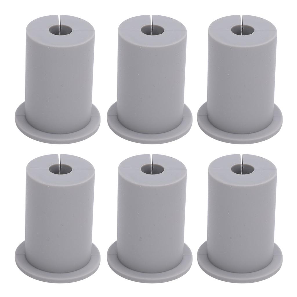 6 Stück Ethernet-Kabelverlegungskit Verbesserte Optik Silikonkabel Wanddurchführungstülle für 1-Zoll-Wand