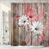 Chrysanthemum 3D Print Waterproof Polyester Shower Curtain